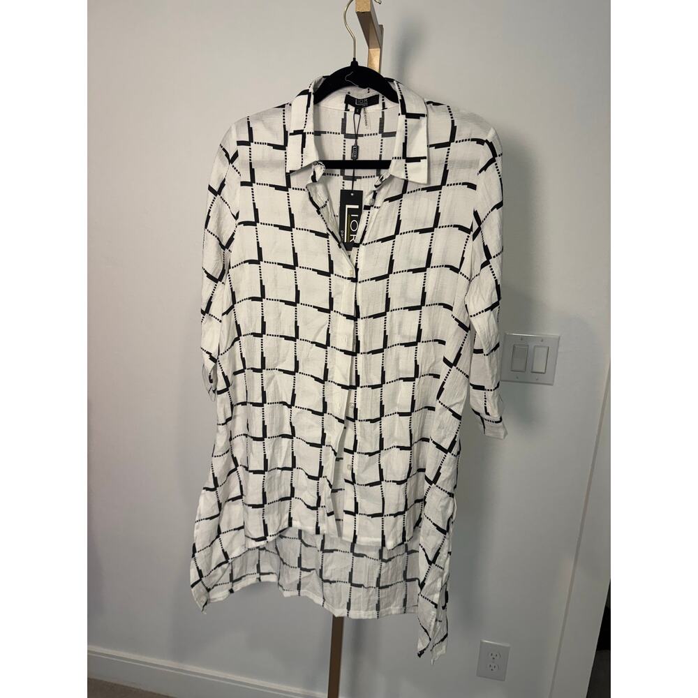 Lior Paris | Monaco Grid Button Down - Picture 2 of 5